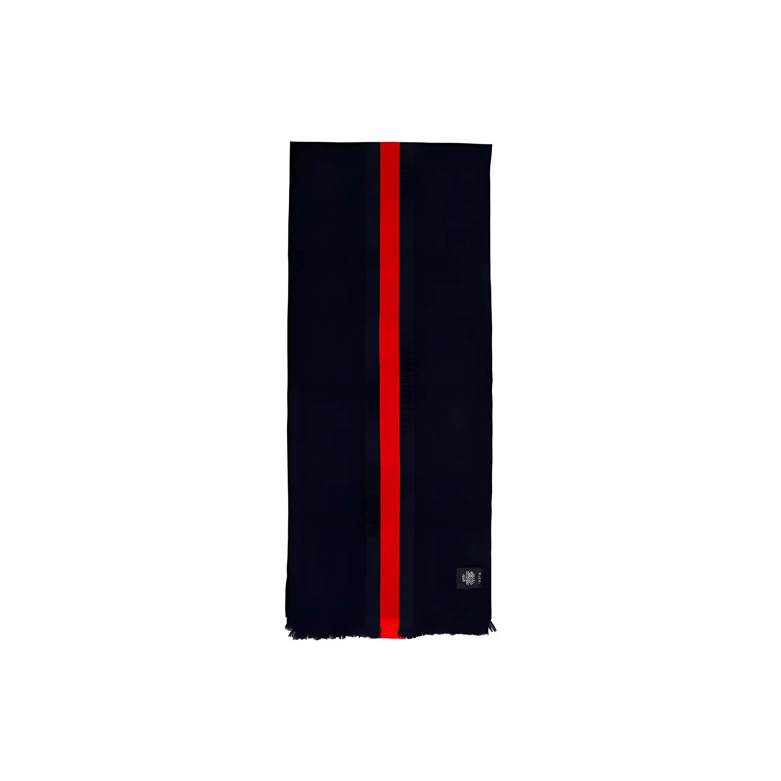 GUCCI Wool Cashmere Silk Knit Scarves Men's Cerulean