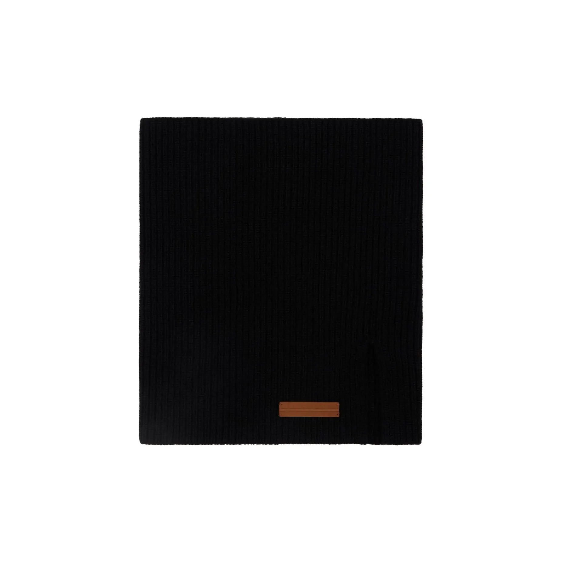 Zegna Cashmere Knit Scarves Men's Black