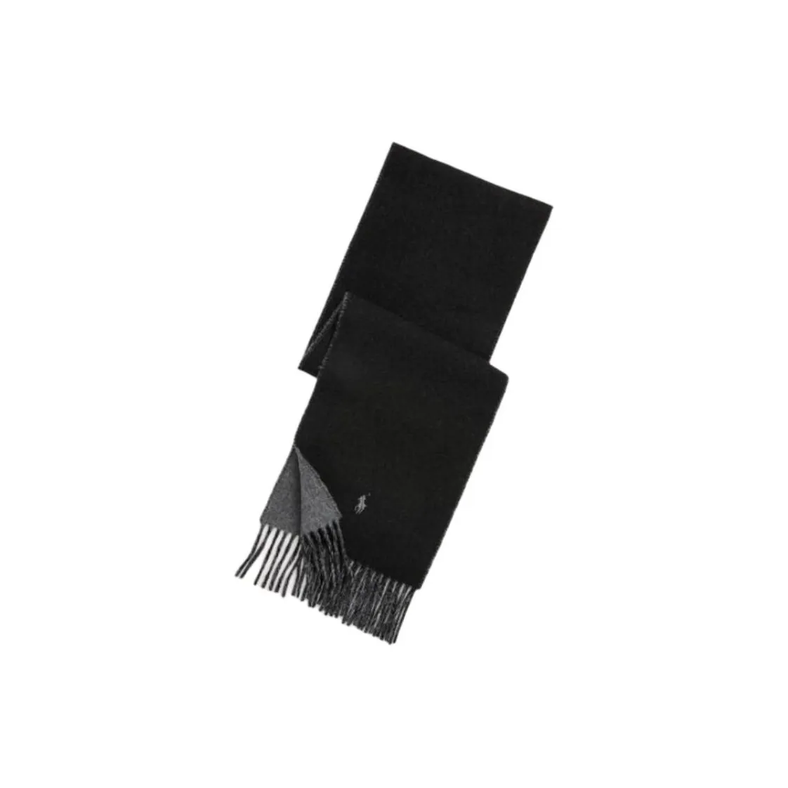 Polo Ralph Lauren Wool Nylon Wool Blend Knit Scarves Men's Black