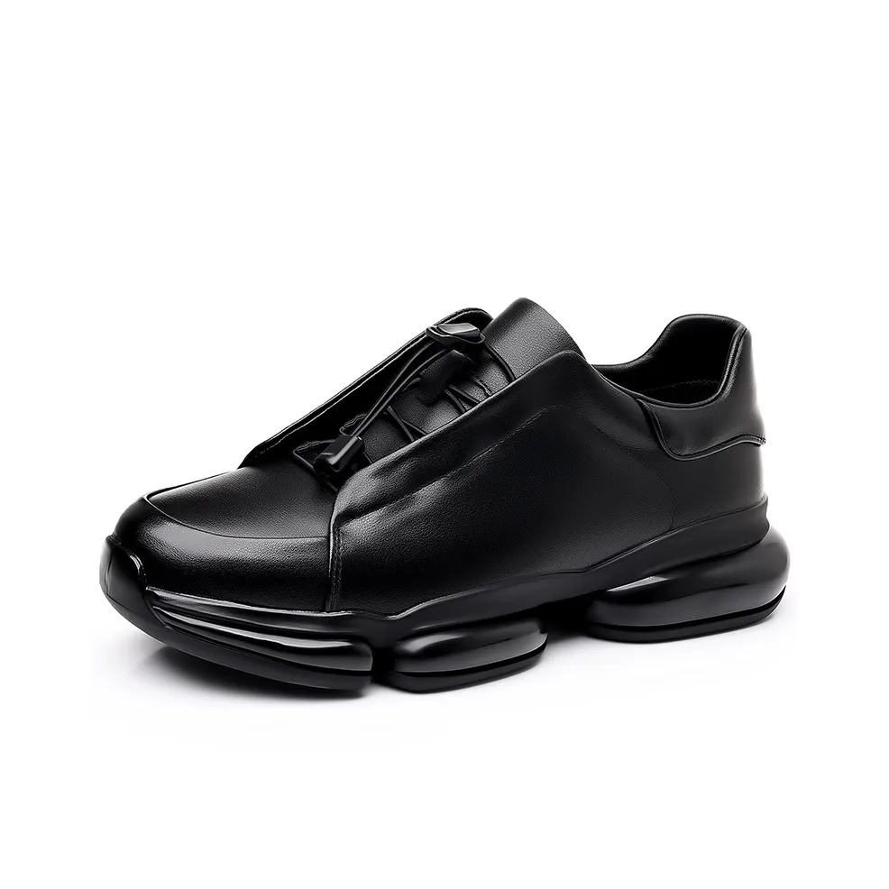 Bull Thunder Slip-resistant Lightweight Увеличивающий высоту Низкий Топ Casual Мужской Черный