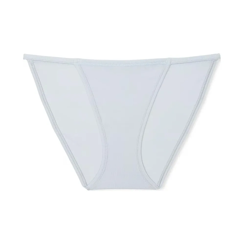 Victoria's Secret PINK Cotton String Bikini Panty / HBLSG Underpants Women's 1 Pack Hydrangea Blue