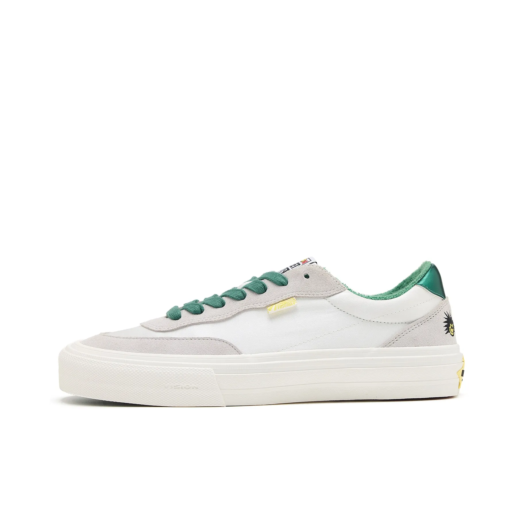 Vision Street Wear Flat Top Low Top Skateboard Shoes Unisex White