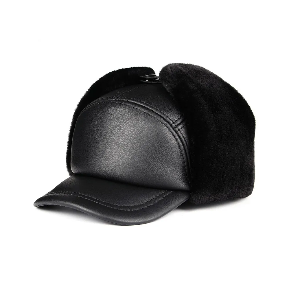 BANDICOOT Cow Leather Trapper Hats Men's