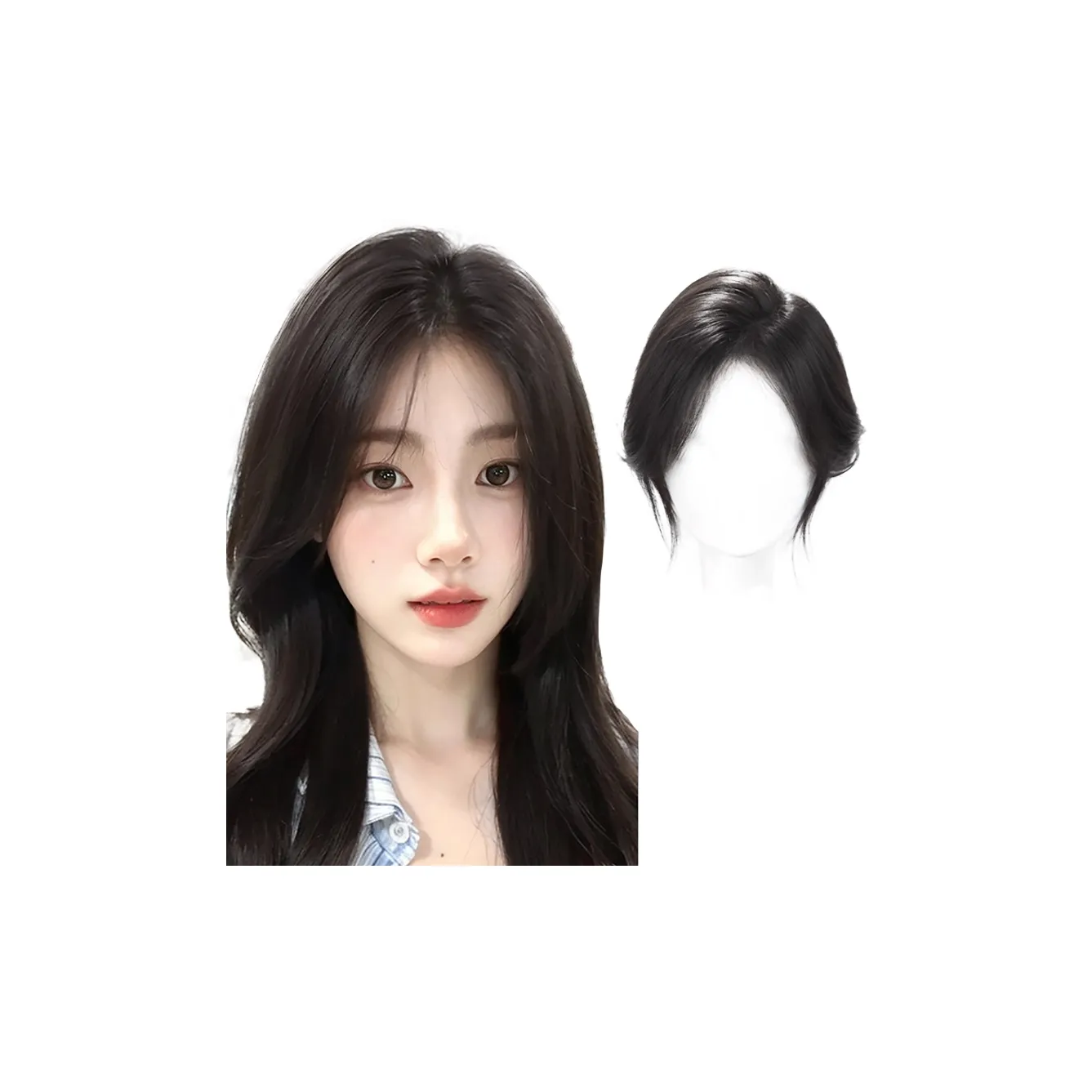 YUNQING The Топ OF The Голова IS FLUFFY Волосы Расширение Ленты