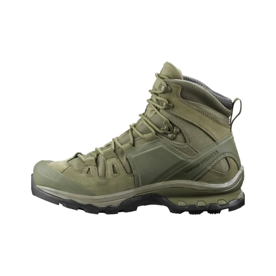 SALOMON QUEST 4D FORCES 2 EN GTX Water Resistant Wear Resistant Slip Resistant Short Outdoor manebi Boots Unisex Green