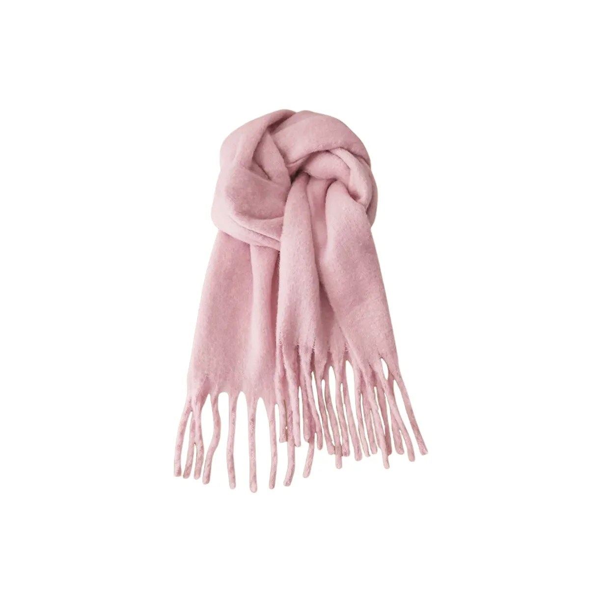 Cranta Komeia Acrylic Knit Scarves Women's Pink