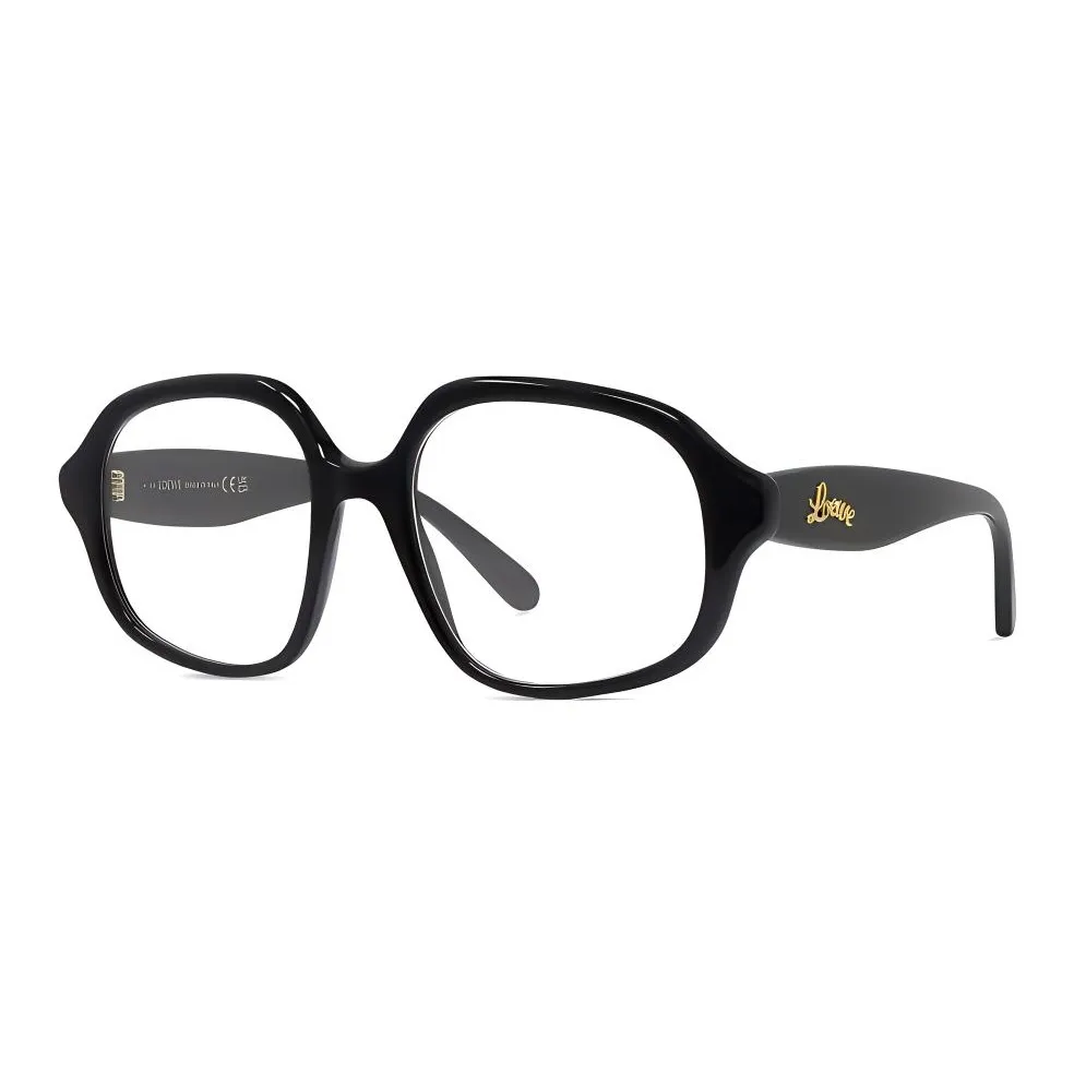 LOEWE Ацетат Нерегулярная форма Оправы для очков Унисекс Черный