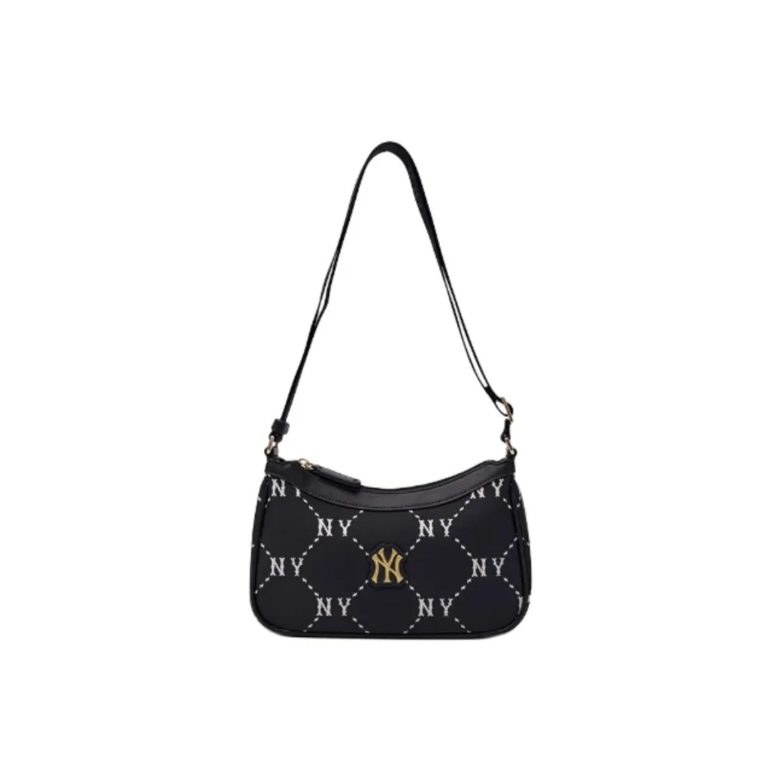 MLB Кожа Сумка через плечо Сумка на плечо Стандартная Женская Черная