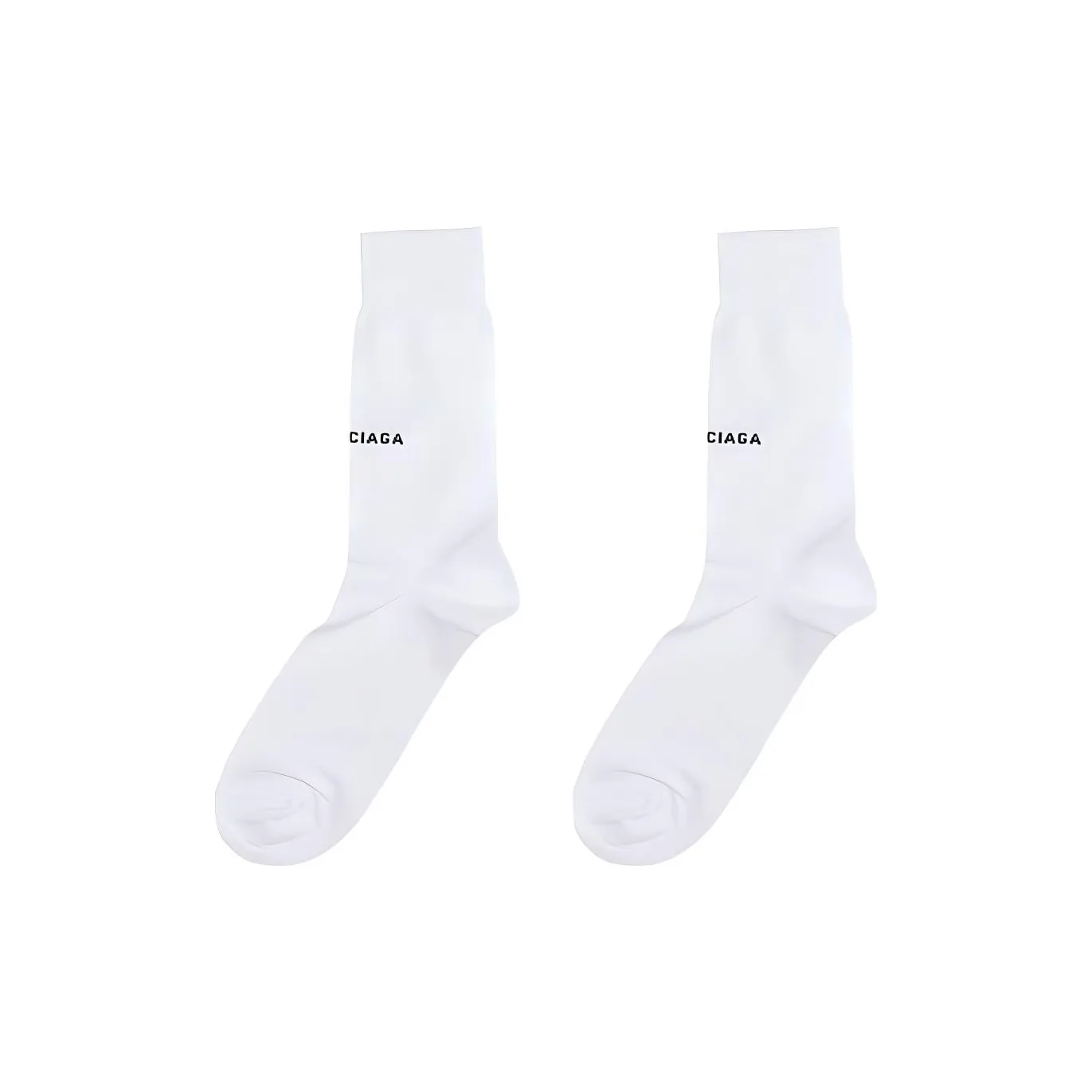 Balenciaga Knee High Socks Slim Fit Men's 1 Pack White