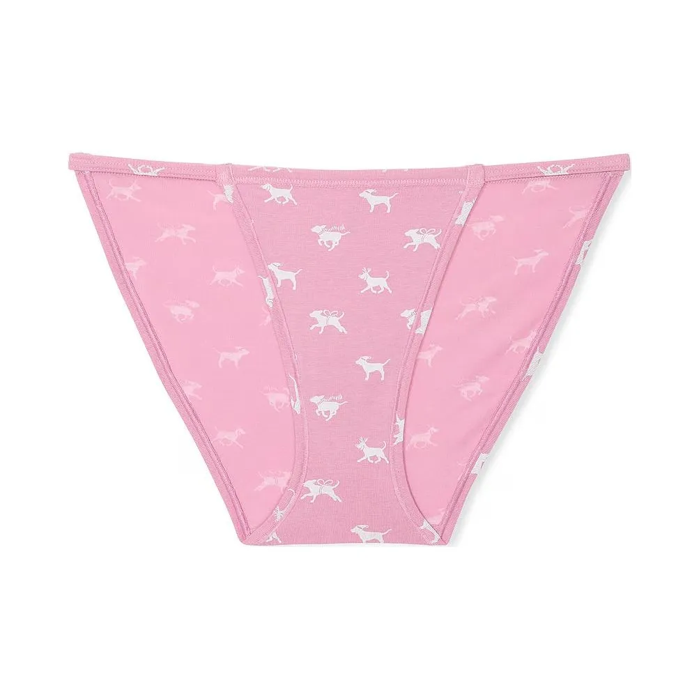 Victoria's Secret PINK Cotton String Bikini Panty / MPDP Underpants Women's 1 Pack Pink