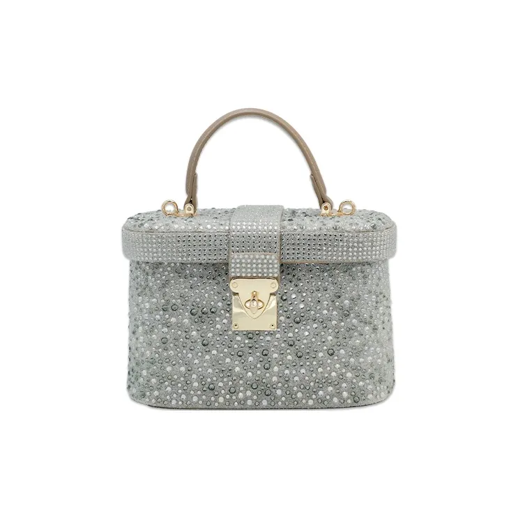 URANOLITH Сумка из натуральной коровьей кожи коробка одно плечо женская галактический серый обсидиановый черный