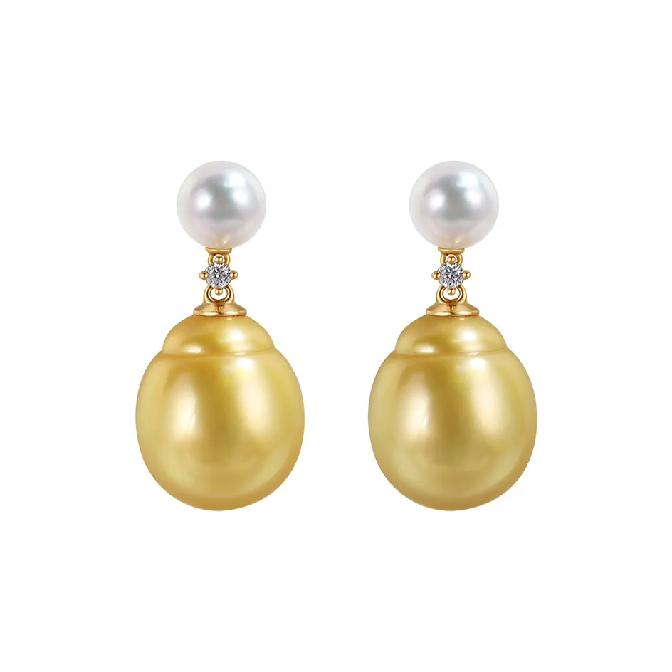 Heidi Saltwater Pearl Stud Earrings Women's
