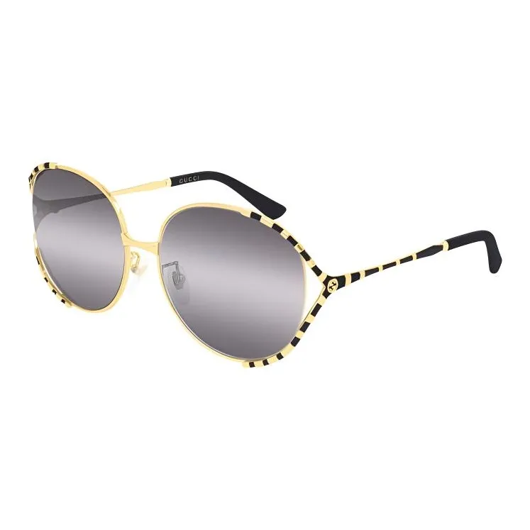 GUCCI Metal Square Sunglasses Women's