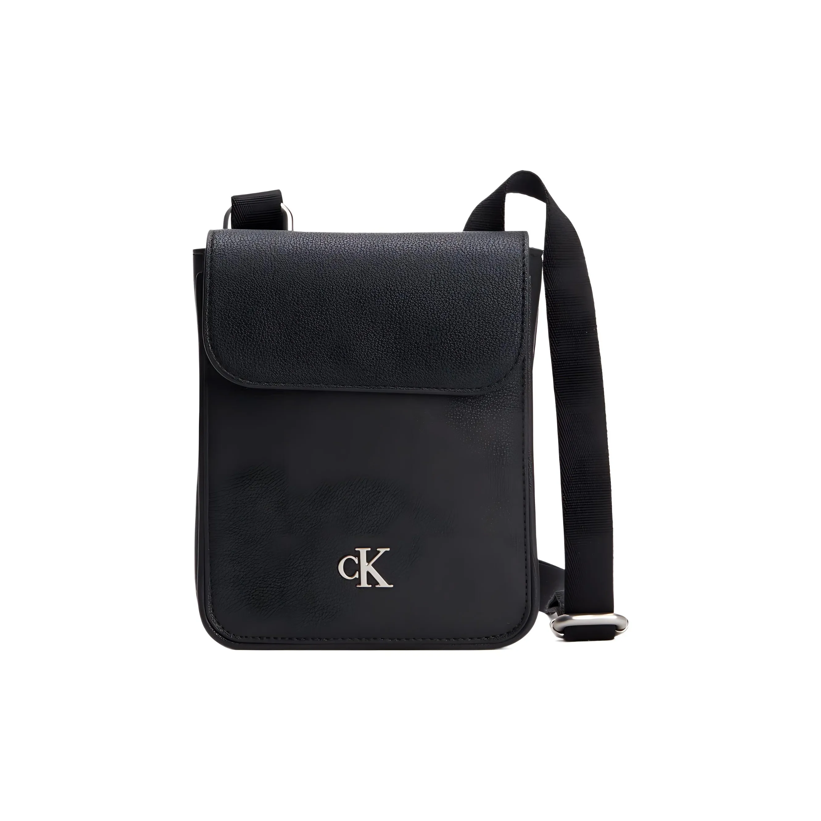CALVIN KLEIN Тисненый чехол из зернистой кожи для телефона сумка через плечо мужская черная сумка