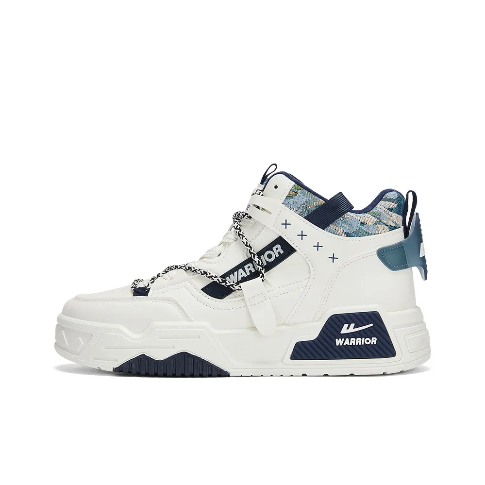 Warrior Casual Comfortable Trendy Versatile Anti Slip And Wear Resistant High Top Skateboard Shoes Men's