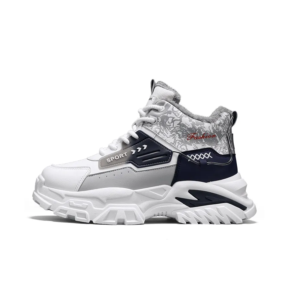 Bull Charm Abrasion-Resistant High-Top Casual Shoes Men's