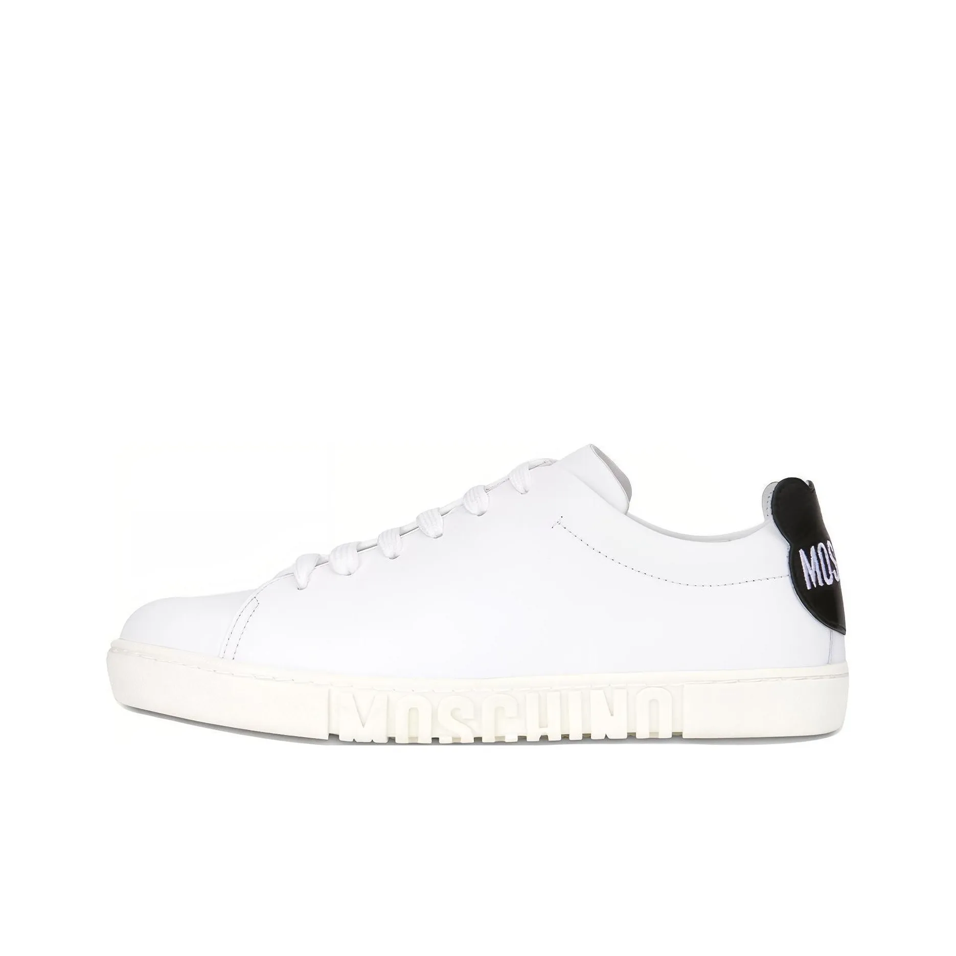 MOSCHINO Low Top Stylish Skateboarding Shoes Women's White