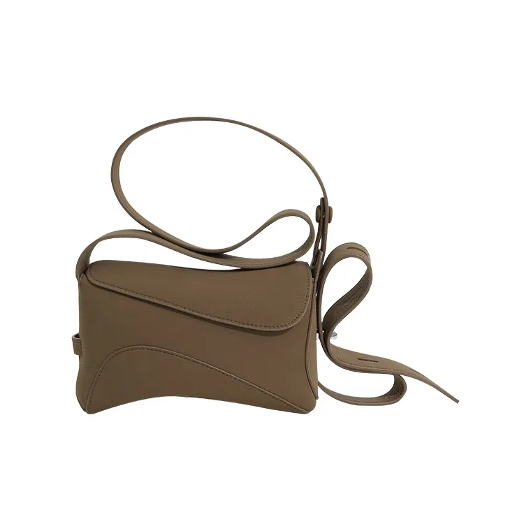 STAR TOWN Микрофибра Синтетическая Кожа Лента Сумка Сумка через плечо Маленькая Унисекс Ячменная Кожа Коричневый