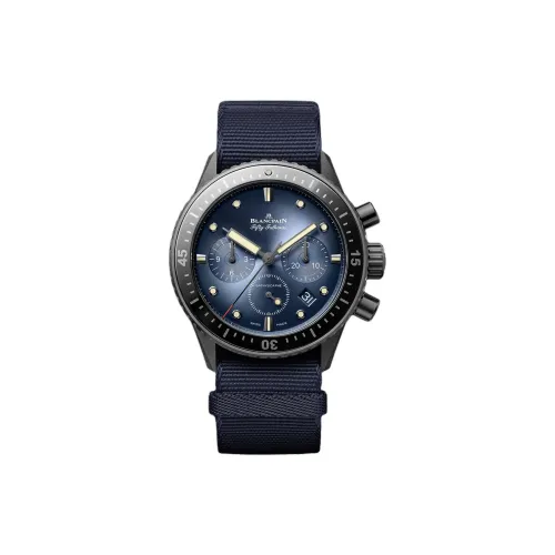 BLANCPAIN Автоматический Механический Движение Мужские Часы 43,6 мм Синий
