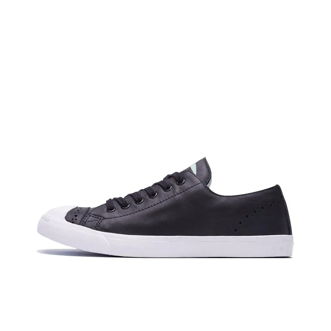 Конверс Jack Purcell Slip-Resistant Abrasion-Resistant Low-Top Скейтборд Кроссовки Женские Черные