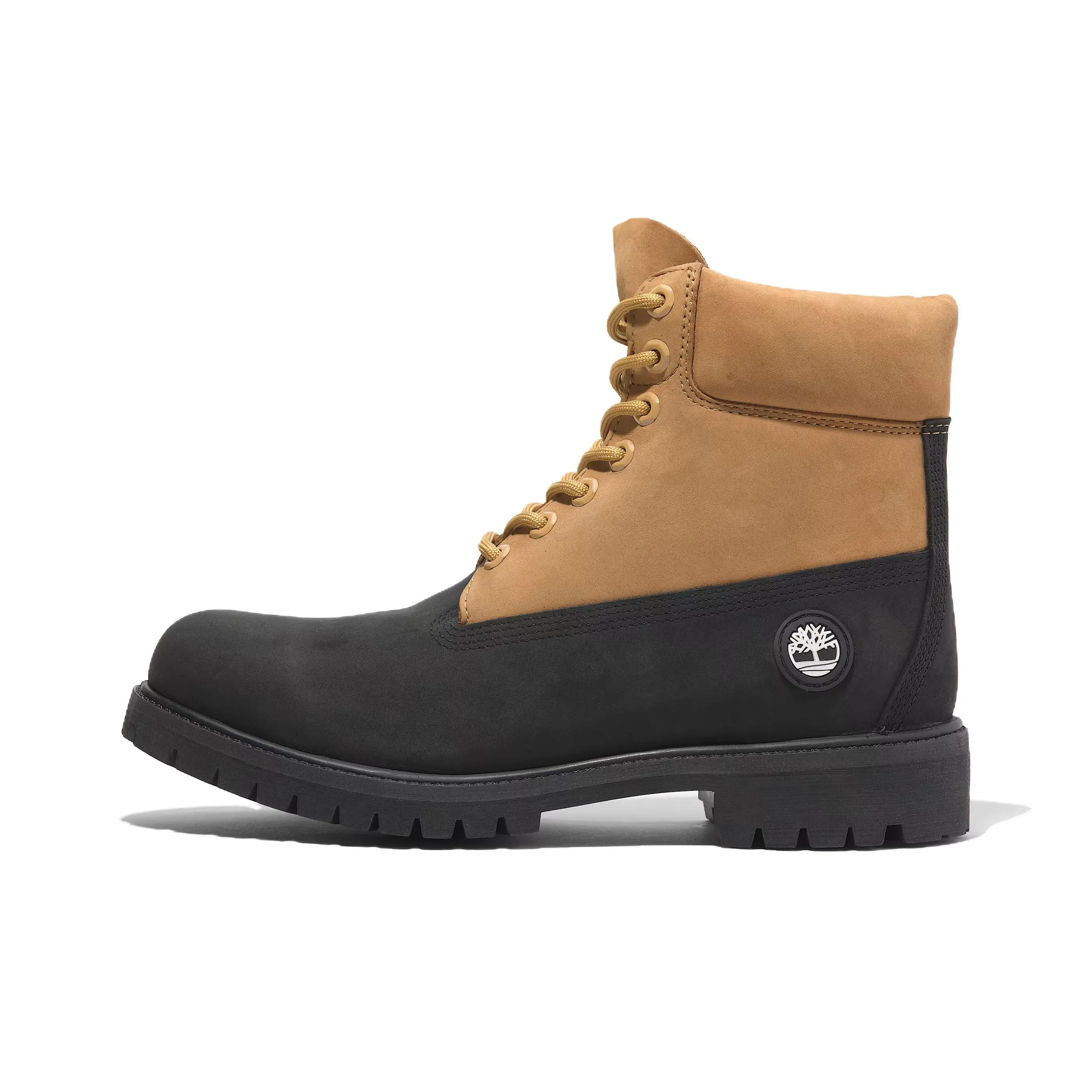 Timberland PREMIUM Короткий Martin Boot Мужской Черный Желтый