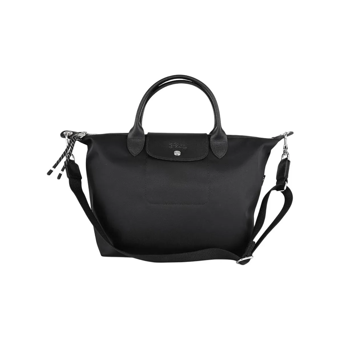 LONGCHAMP Le Pliage Energy Nylon/Canvas Dumpling Bag Crossbody Handbags Medium Size Women's Black