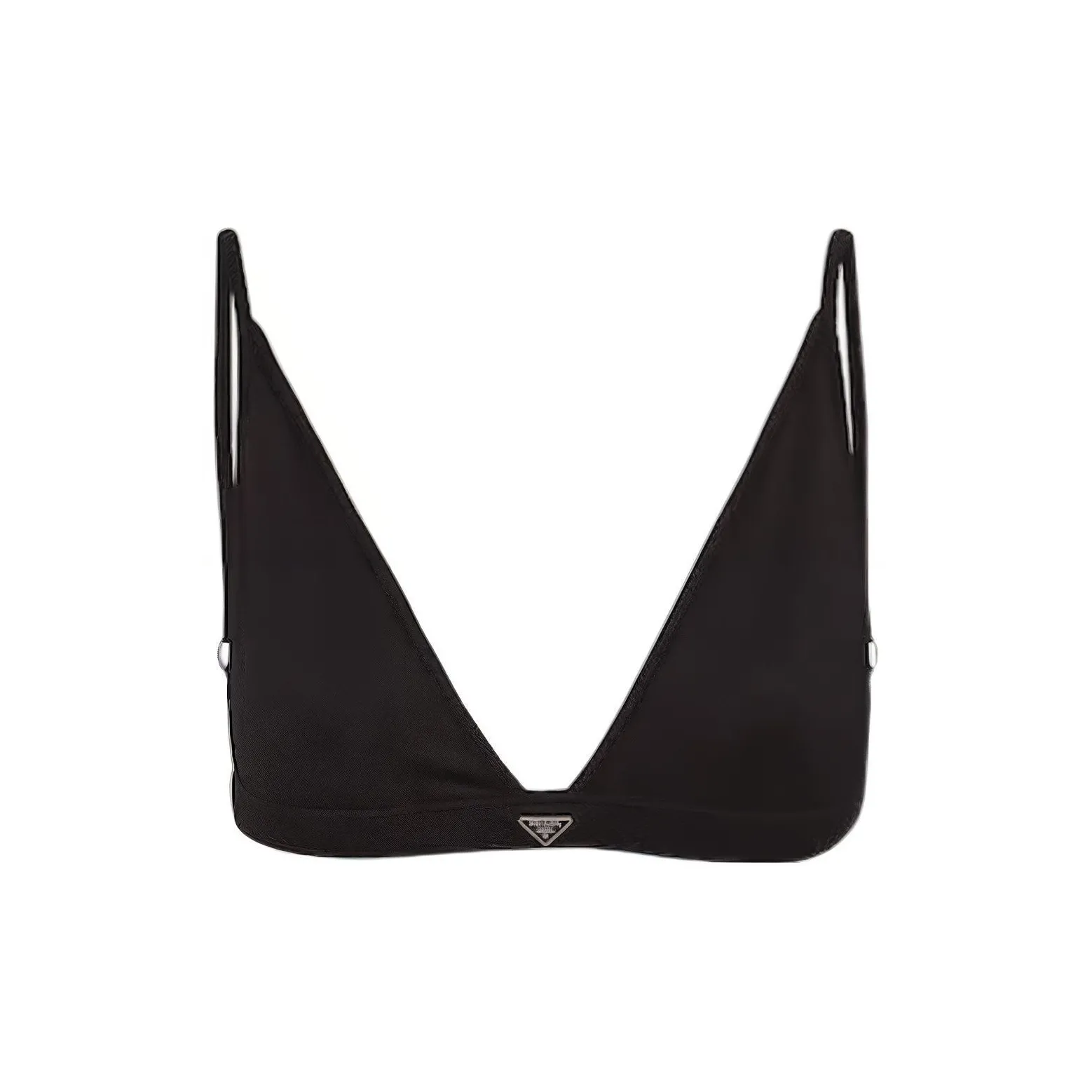 PRADA Non Wired Stretch Jersey Bra Black