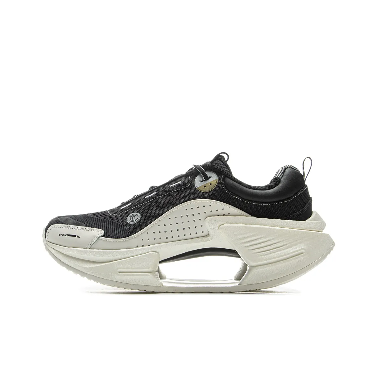 LiNing Jueying CRC 2.0 Anti-Slip And Wear-Resistant Height Increasing Low-Top Casual Shoes Men's Black White