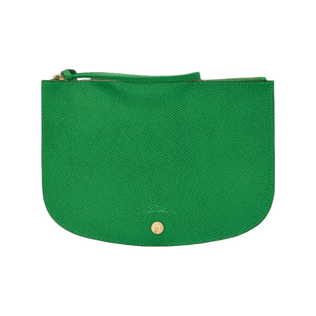 LONGCHAMP Épure Cow Leather Clutch Women's Green