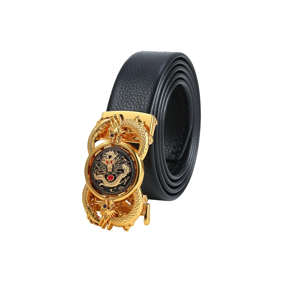 JKEM PU Leather/Alloy Leather Belts Men's 3.5CM