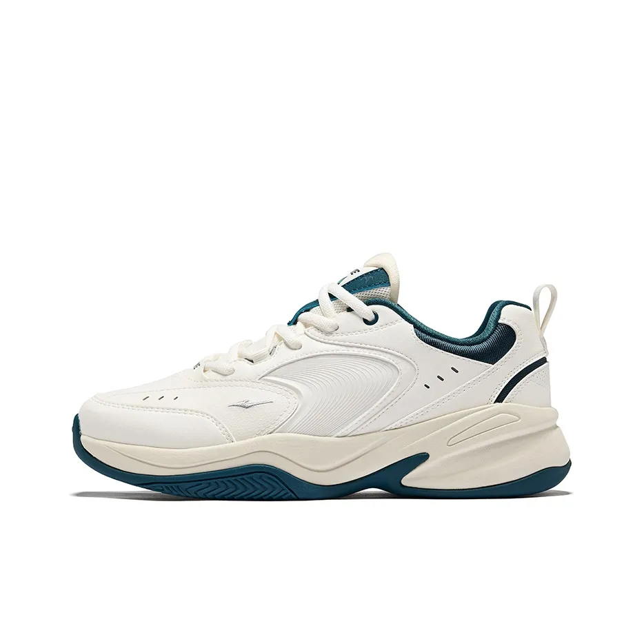 Erke Свинец Navigation Противоскользящий Устойчивый к износу Низкий Топ Повседневная обувь Мужская Микрокристаллический Белый Числа Синий