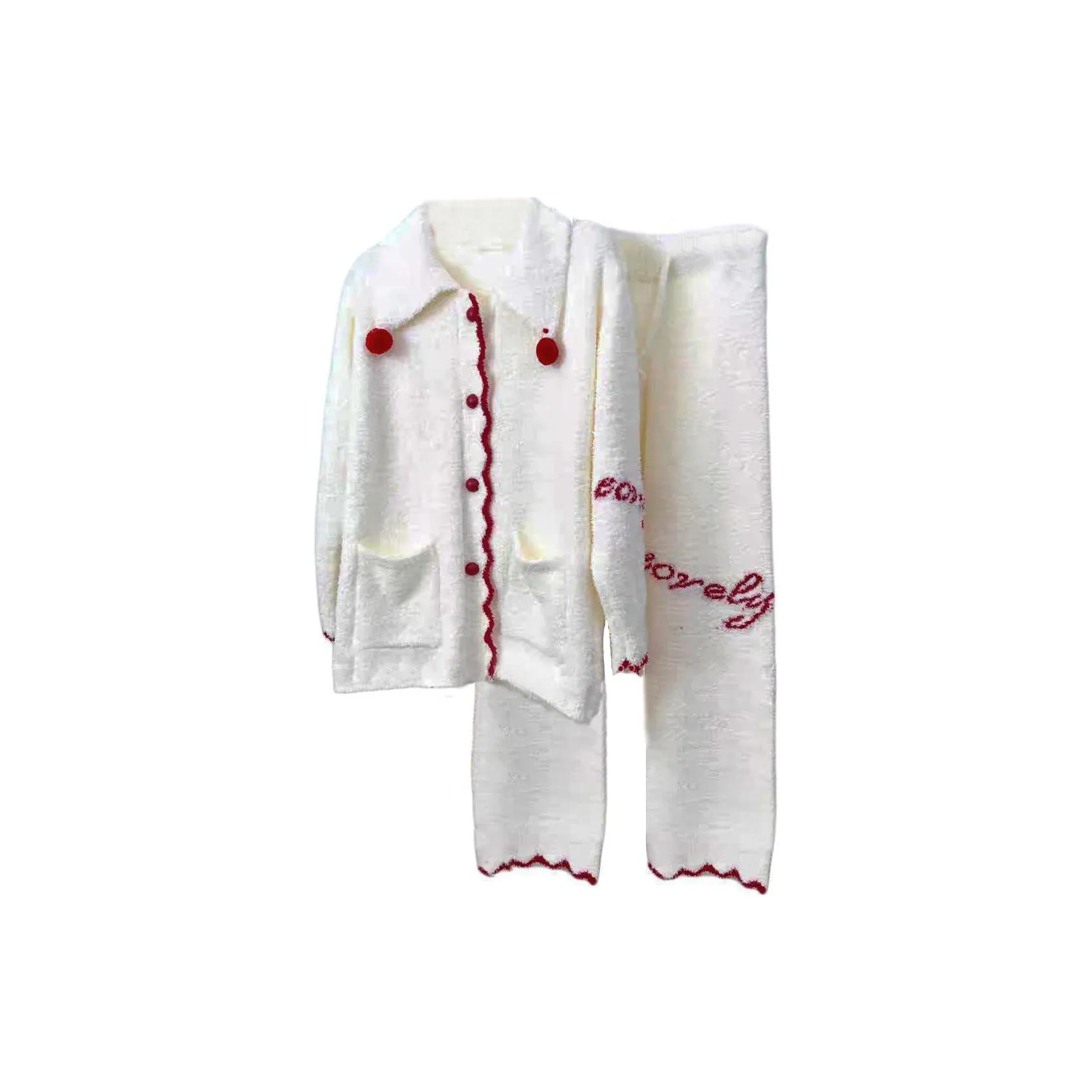 XIUDAI Пижамный комплект Женский Белый