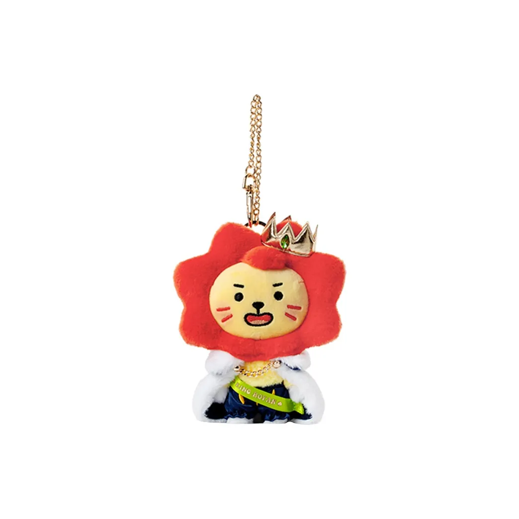 LINE FRIENDS Очаровательный Милая Карточка ROY6 Шестилетие KING Коллекция LA Yang Брелок для сумки Кукла Плюшевый Брелок