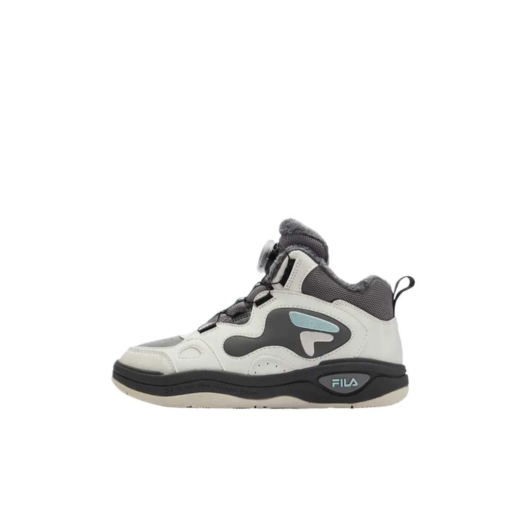 FILA BOA Детские ботинки Дымчато-серый Лилия Белый Детский