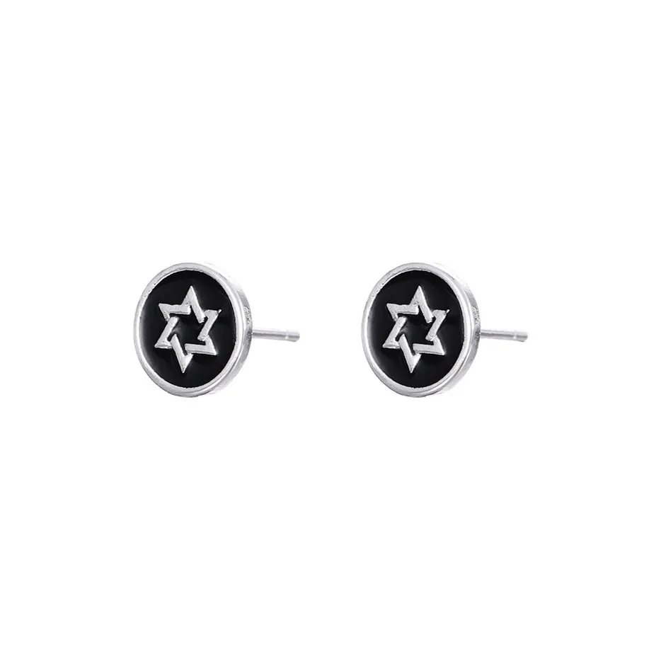 QIANFANGDAHUANGYE Alloy Stud Earrings Men's