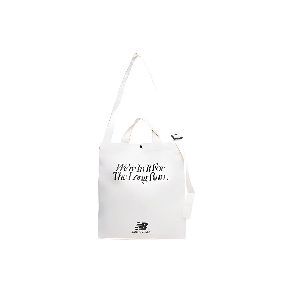 New Balance Fabric Tote Bag, Shopping Bag, Shoulder Bag, Handbag Regular Unisex Ivory White
