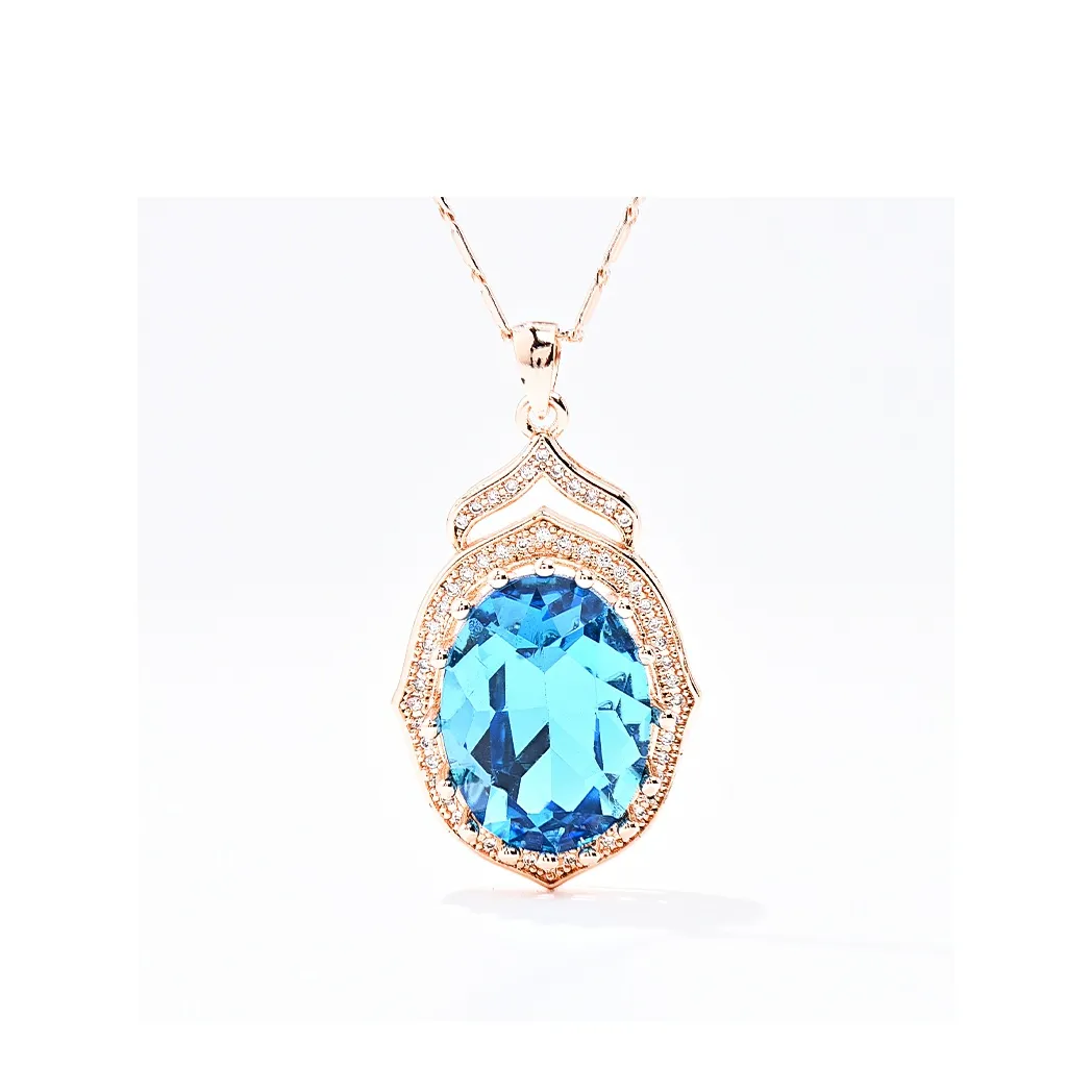 Queen Of Colored Stones Moissanite Pendants Women's