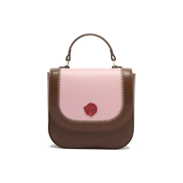 MICOCAH ПУ (полиуретан) Сумка Сумка через плечо Сумка через плечо Стандартная Женская Темная сливовая Черная Sugar Milk Puff