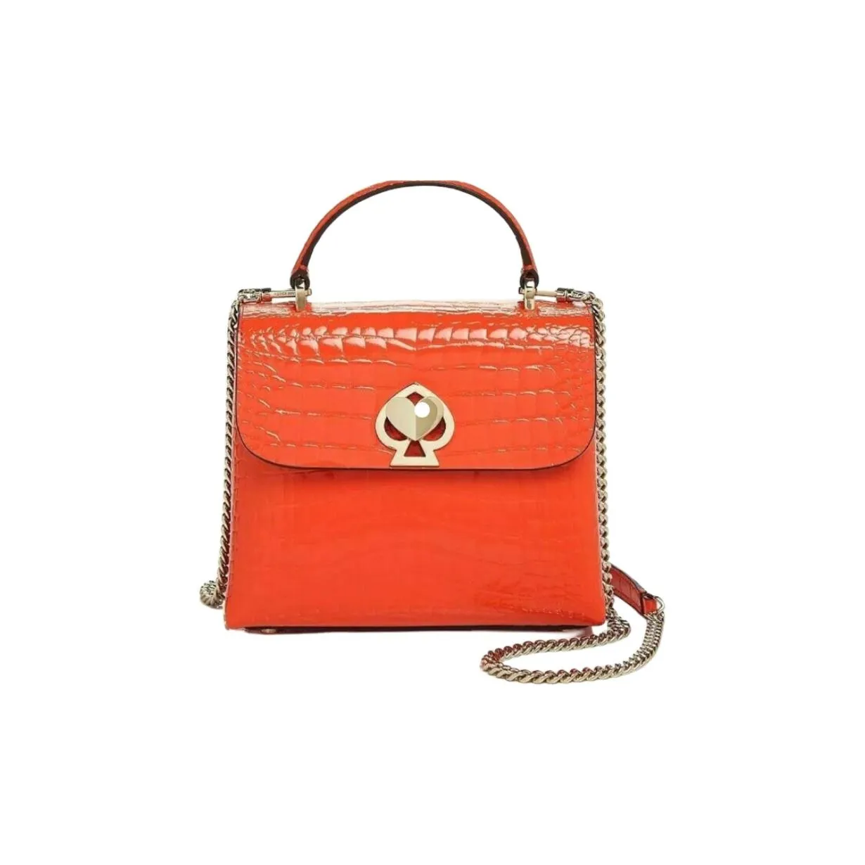 Kate Spade Romy Кожа Одно Плечо Сумка Маленькая Женская Апельсин