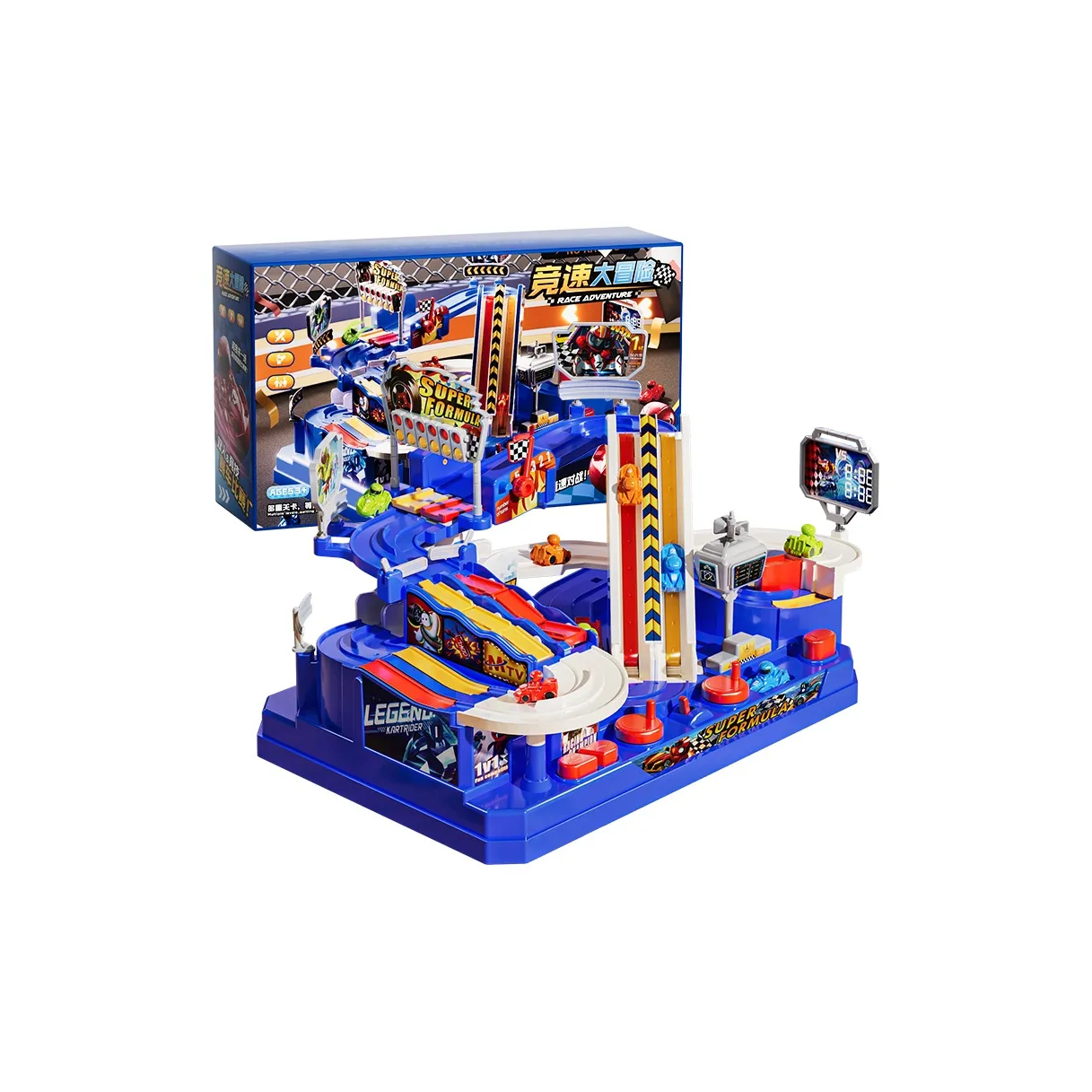 WANWEIMAN TANDEM Гонки Автомобиль Adventure Track Игрушка Подарочный набор Готовые модели