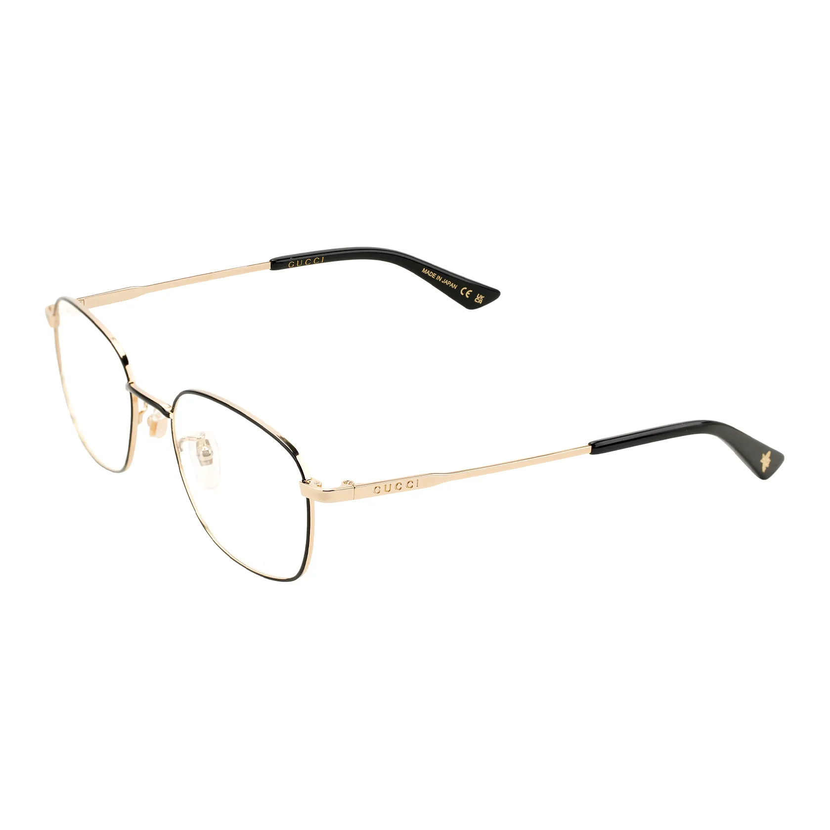 GUCCI Alloy Round Eyeglass Frames Men's