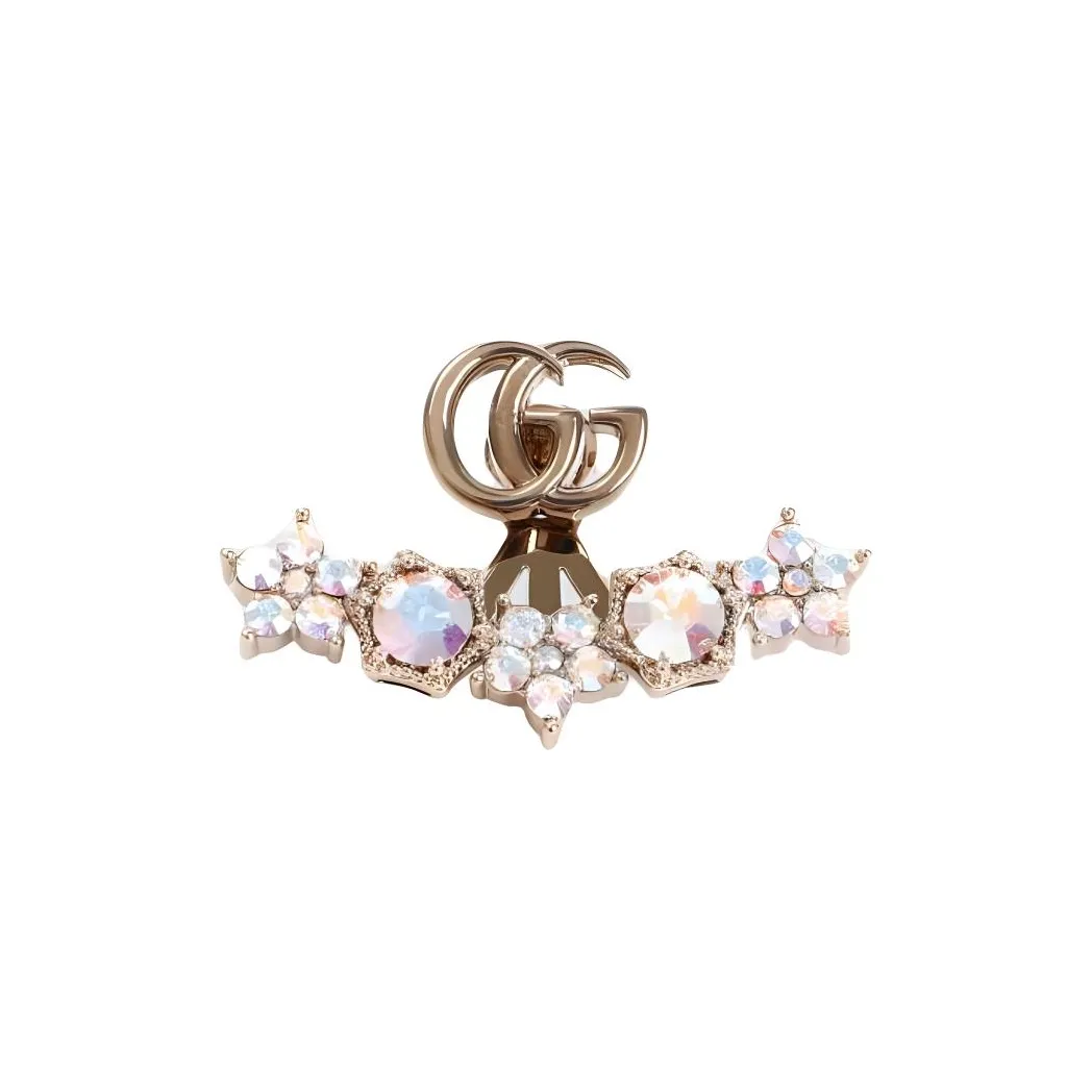 GUCCI Металл Кристалл Серьги Женские Золото