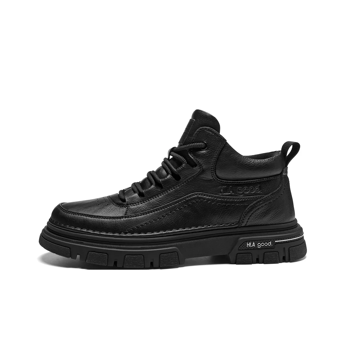 HLA Work Boots Men's Mid Top Black/Brown