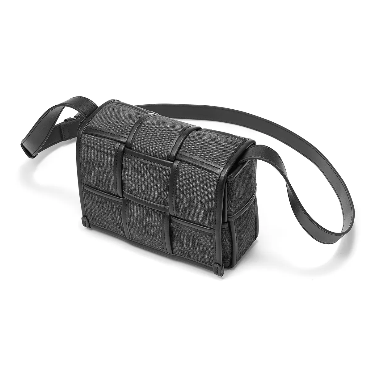 Yawei Kuroda Canvas Bag Shoulder Bag Small Unisex Gray Yawei Kuroda Холщовая сумка сумка через плечо маленькая унисекс серый