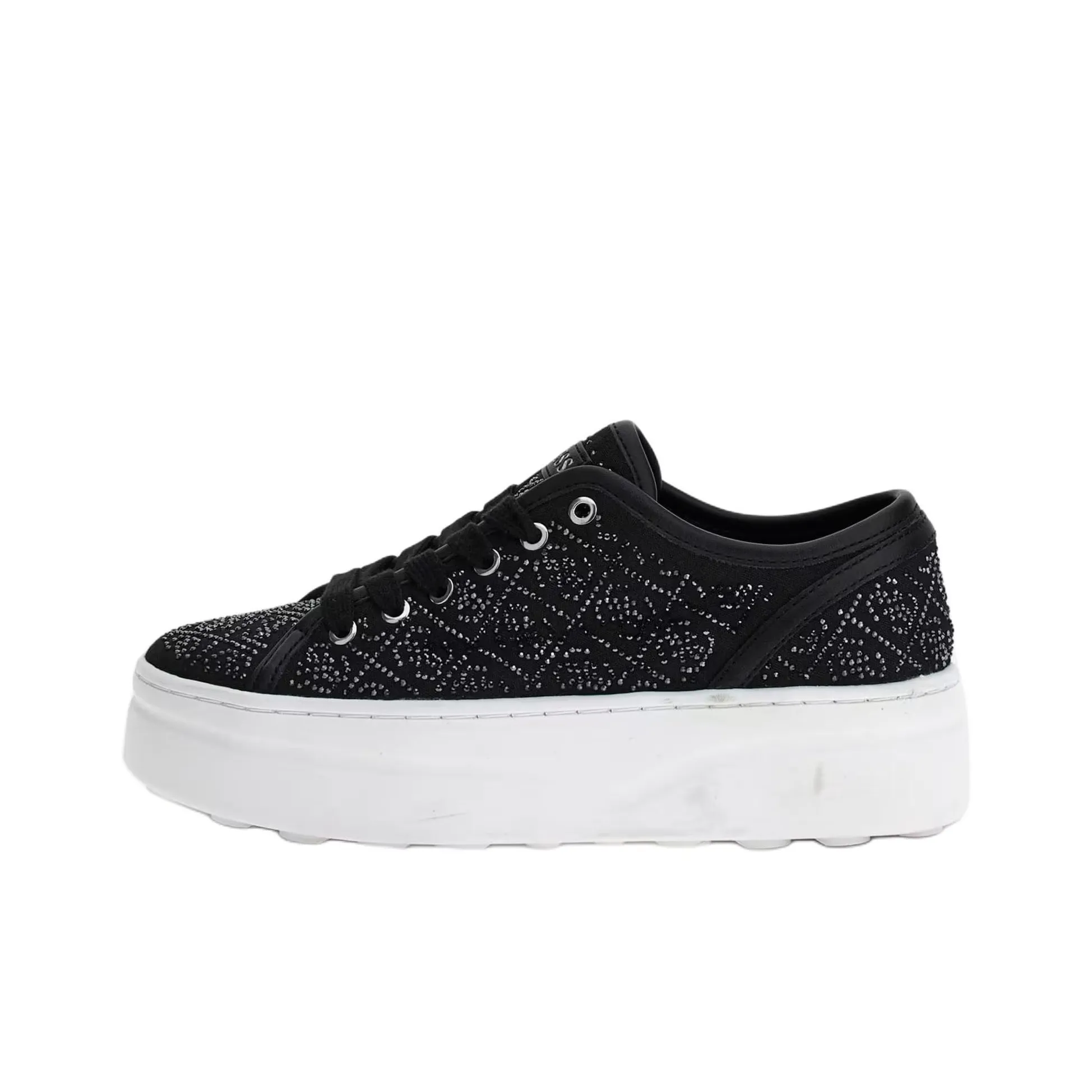 GUESS Queeny Low-Top Casual Shoes 5cm Women's Black