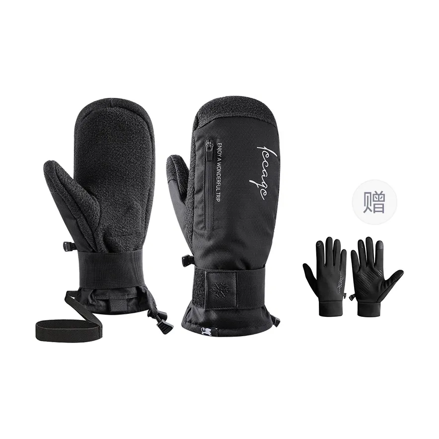 LECAGE Ski Gloves Professional Carving Waterproof Thermal Mountaineering Touchscreen Mittens Unisex