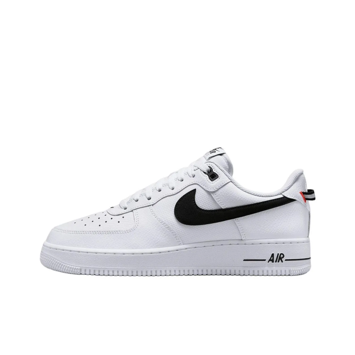 Nike Air Force 1 Slip Resistant Abrasion Resistant Низкие Кроссовки для скейтбординга Унисекс Белый Черный