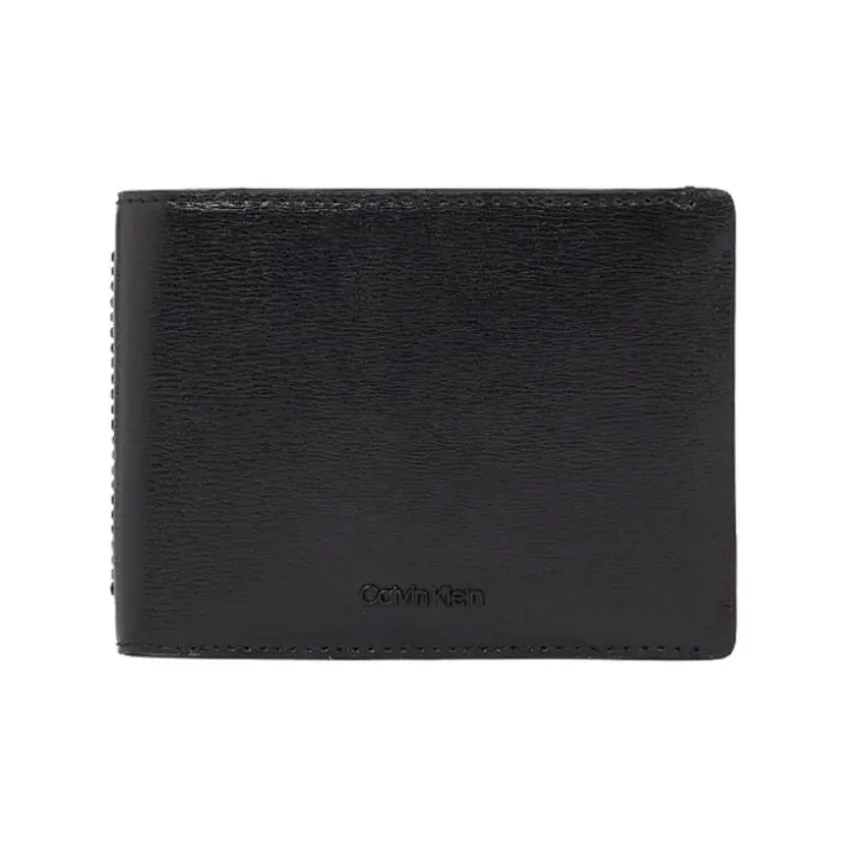 CALVIN KLEIN Cow Leather Wallet Men's Black