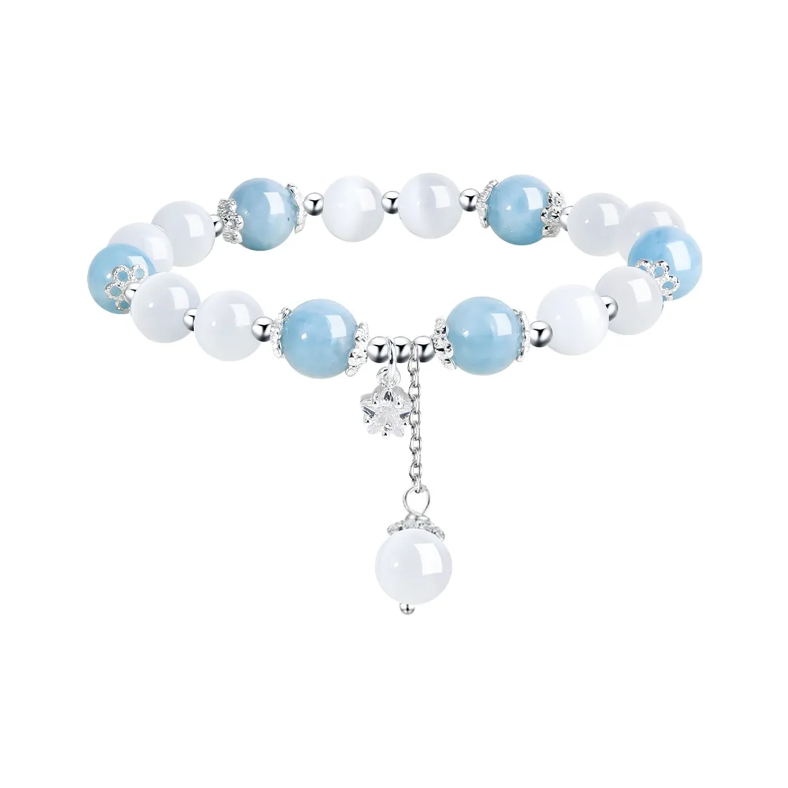 MAGICPOLE Glass Cat Eye Bracelets Women's