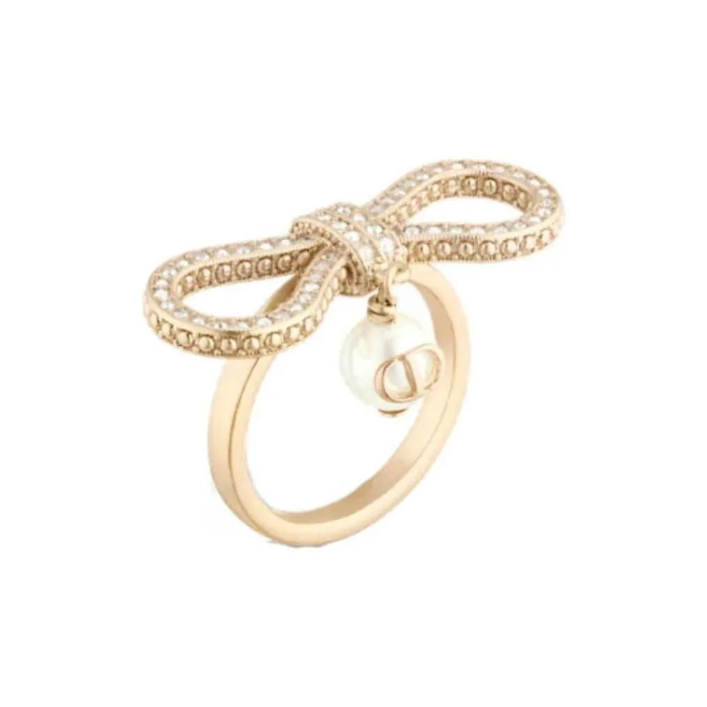 DIOR Resin Rings Women's Champagne